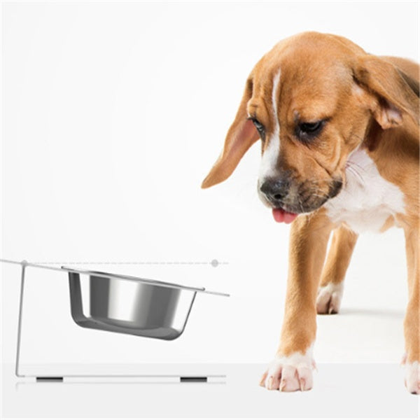 Anti-falling Cat Dog Feeding Water & Food Bowl