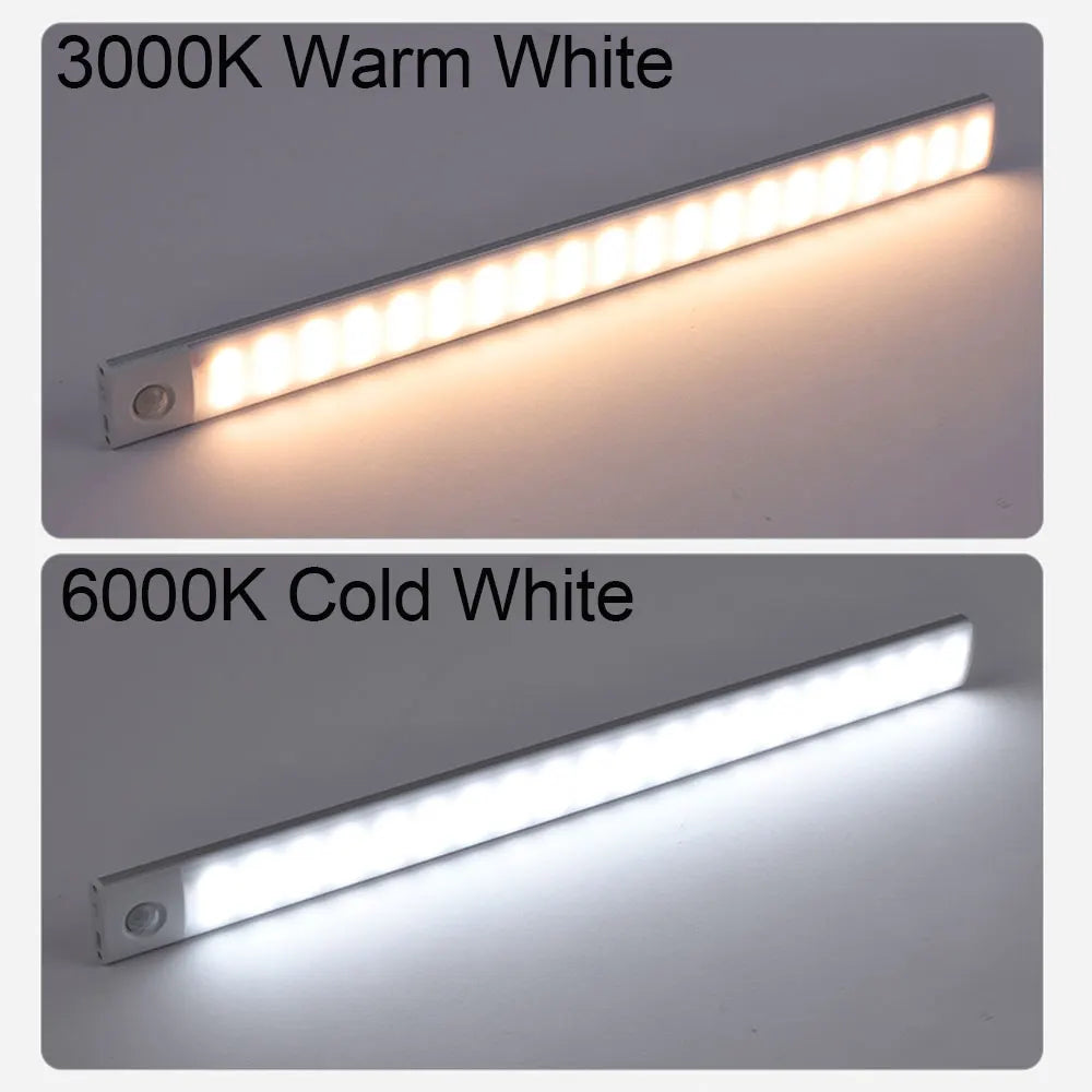 Motion Sensor Light Wireless LED Night Light USB Rechargeable Night Lamp Cabinet Wardrobe Lamp Under Backlight For Kitchen led - Wishop 365