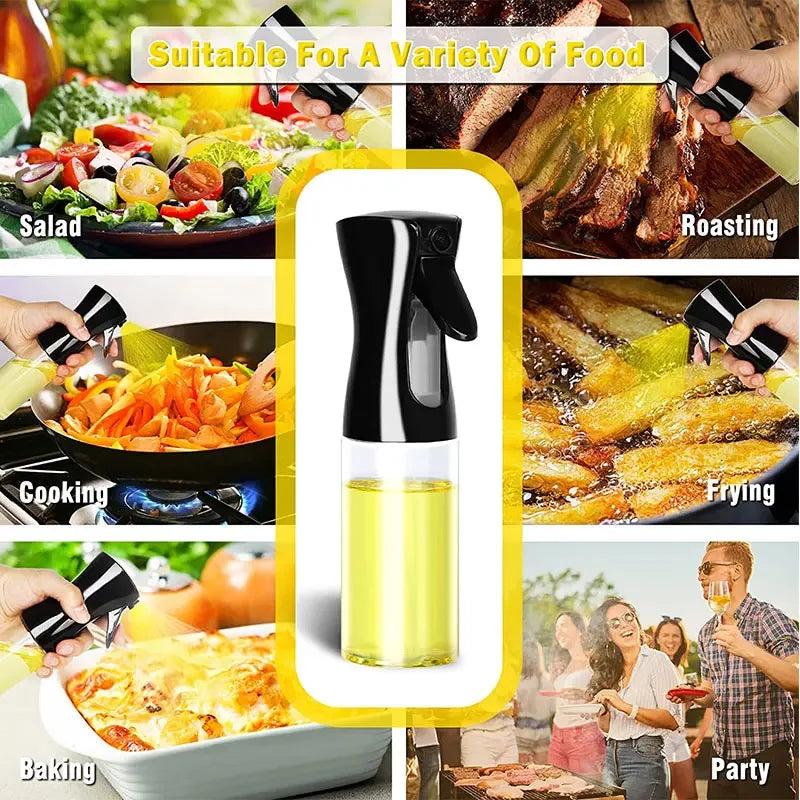 200/300ml Oil Spray Bottle BBQ Cooking Olive Oil Sprayer Kitchen Baking Oil Spray Empty Bottle Vinegar Bottle Oil Dispenser - Wishop 365