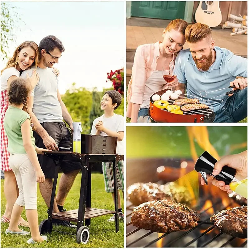 200/300ml Oil Spray Bottle BBQ Cooking Olive Oil Sprayer Kitchen Baking Oil Spray Empty Bottle Vinegar Bottle Oil Dispenser - Wishop 365