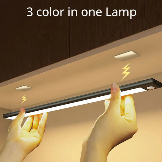Motion Sensor Light Wireless LED Night Light USB Rechargeable Night Lamp Cabinet Wardrobe Lamp Under Backlight For Kitchen led - Wishop 365