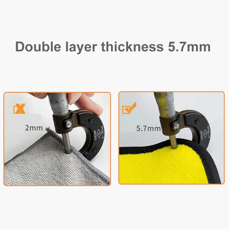 3/5/10 pcs Extra Soft Car Wash Microfiber Towel Car Cleaning Drying Cloth Car Care Cloth Detailing Car WashTowel Never Scrat - Wishop 365