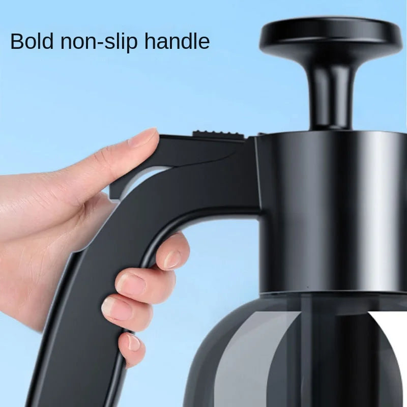 2L Hand Pump Foam Sprayer with 3 Types of Nozzle Hand Pneumatic Foam Cannon Snow Foam Car Wash Spray Bottle Car Window Cleaning - Wishop 365