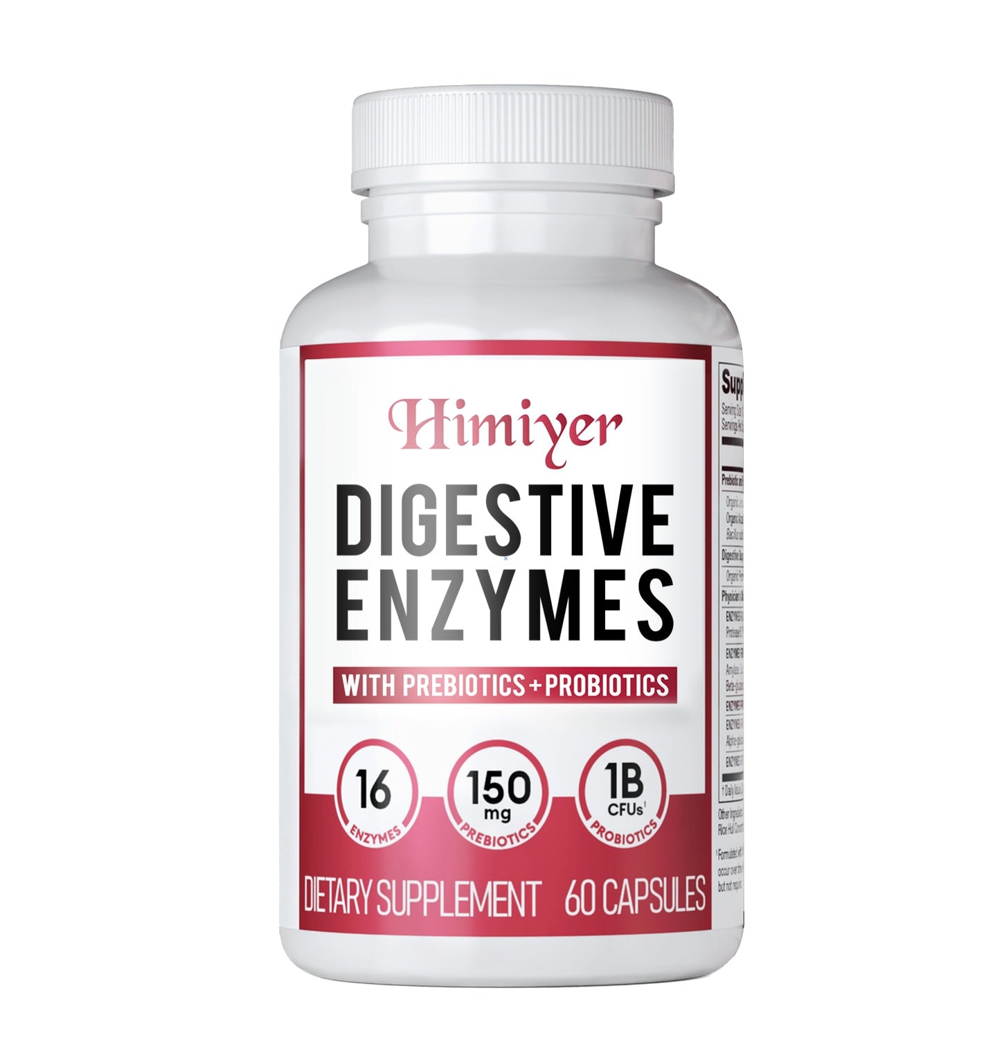 Digestive Enzymes - Multi Enzymes, Organic Prebiotics & Probiotics For Digestive Health & Gut Health - Meal Time Discomfort Relief & Bloating - Dual Action Approach - 60 CT